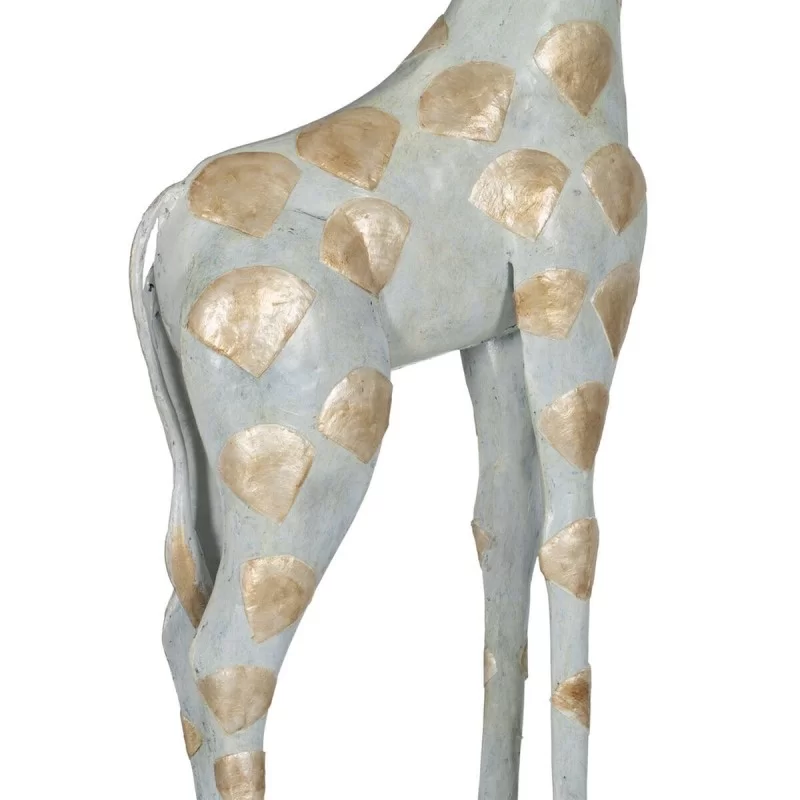 Decorative Figure Grey Golden Giraffe 45 x 14 x...