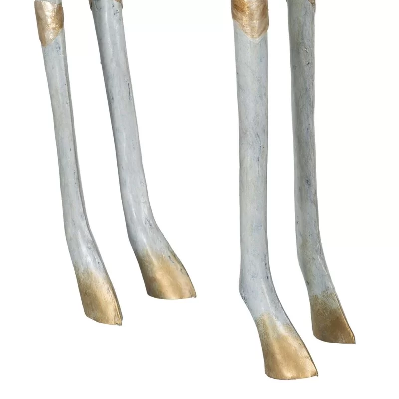 Decorative Figure Grey Golden Giraffe 45 x 14 x...