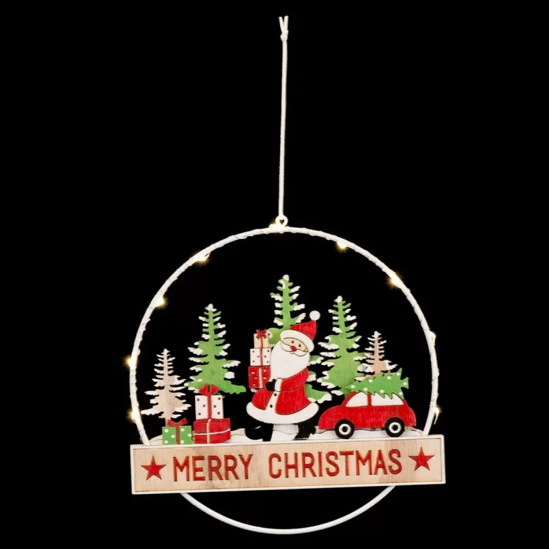 Christmas bauble Multicolour Wood 20 x 1,7 x...