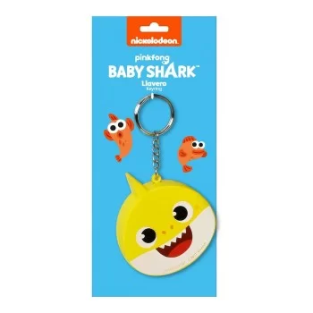 Keychain Baby Shark Beach day Yellow Light Blue 2