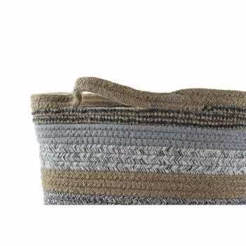 Basket set DKD Home Decor Cotton Jute (40 x 40 x 45 cm) 2