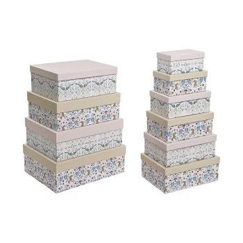 Set of Stackable Organising Boxes DKD Home Decor animals...