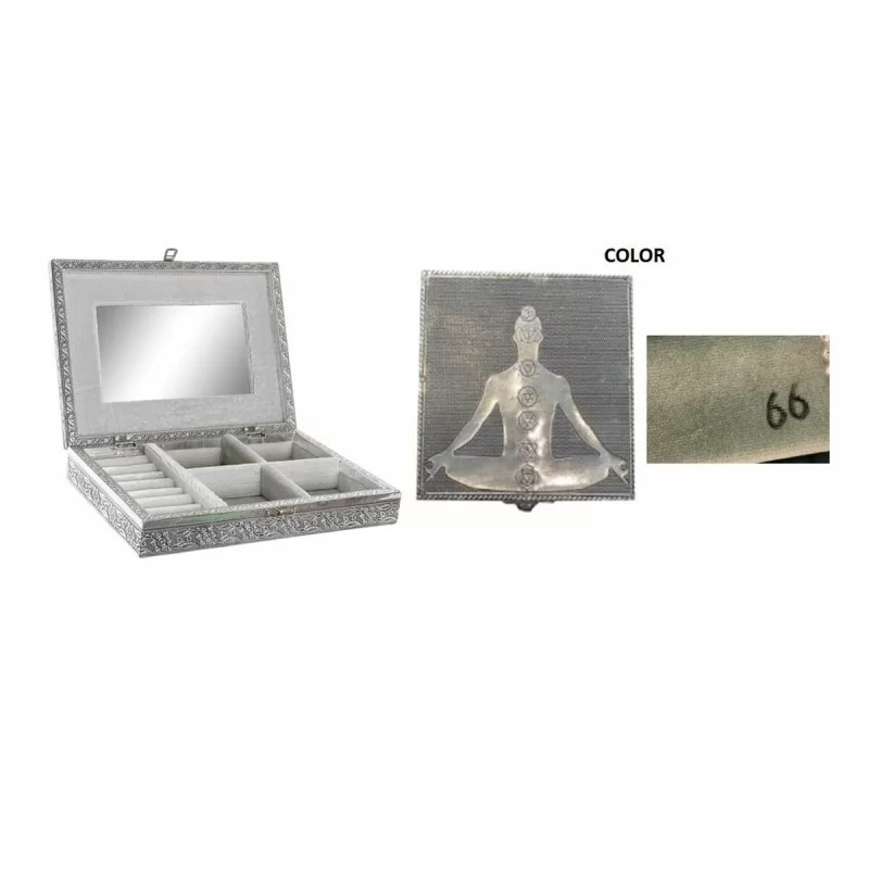 Jewelry box DKD Home Decor Silver Wood...