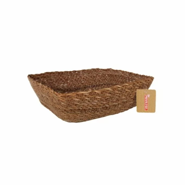 Multi-purpose basket Privilege wicker Rectangular 25 x 20 x 8 cm (12 Units)