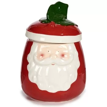 Decorative Figure Father Christmas Red Ceramic 14 x 19,5... 2