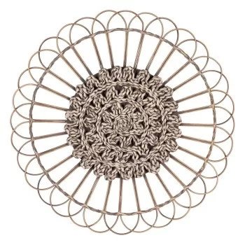 Wall Decoration Natural Rattan 73 x 3 x 73 cm