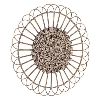 Wall Decoration Natural Rattan 73 x 3 x 73 cm 2