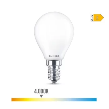 LED lamp Philips E 6.5 W 6,5 W 60 W E14 806 lm Ø 4,5 x 8... 2