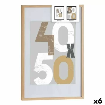 Photo frame 52,5 x 2,5 x 72,5 cm Natural Plastic MDF Wood...