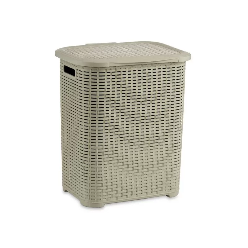 Laundry Basket Cream Plastic 42 L 34,5 x 48 x...