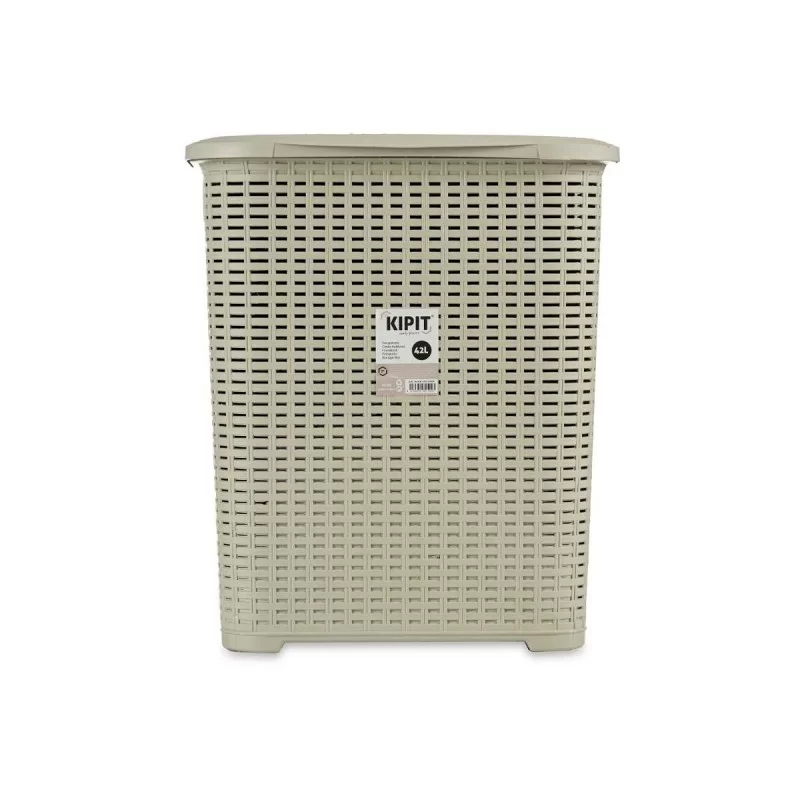 Laundry Basket Cream Plastic 42 L 34,5 x 48 x...