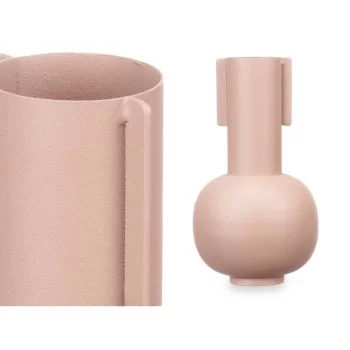 Vase Sand Steel 14 x 18 x 14 cm (6 Units) 2