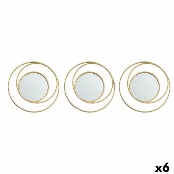 Mirror Set Circular Abstract Golden polypropylene 78 x 26...
