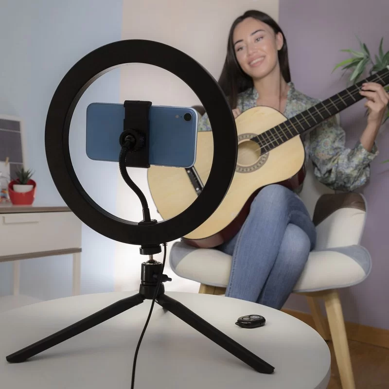 Selfie Ring Light with Tripod and Remote Youaro...