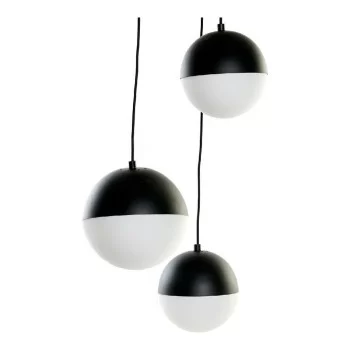 Ceiling Light DKD Home Decor White Black Metal Crystal...