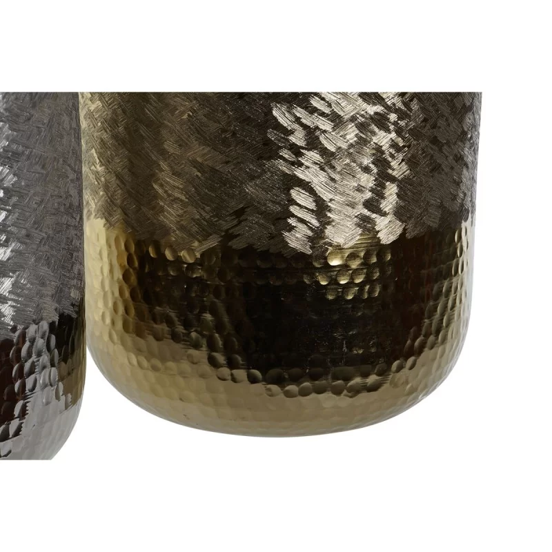 Vase DKD Home Decor Golden Silver Aluminium...
