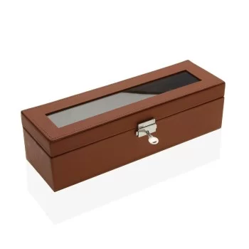 Box for watches Versa Brown polypropylene Polyskin 10 x 9...