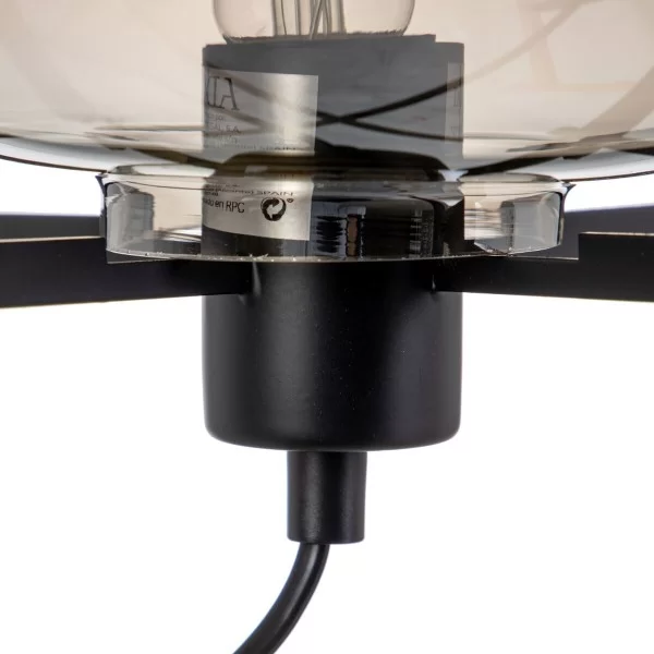 Desk lamp Black Metal Crystal Iron Hierro/Cristal 40 W 220 V 240 V 220 -240 V 28 x 28 x 47 cm