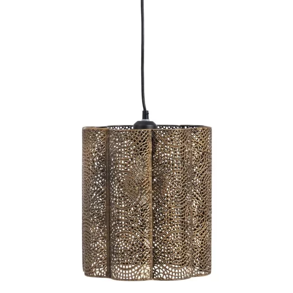 Ceiling Light 24 x 24 x 30,5 cm Golden Metal