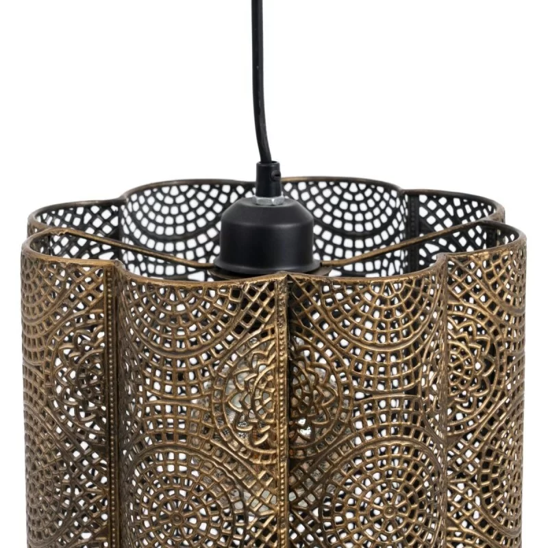 Ceiling Light 24 x 24 x 30,5 cm Golden Metal