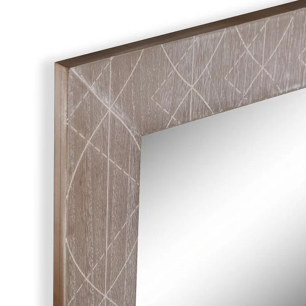 Wall mirror Versa Paolownia wood Mirror 2 x 76 x 54 cm