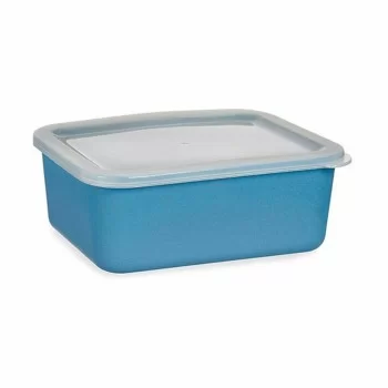 Storage Box with Lid Dark blue 14,5 x 7 x 19,5 cm (6 Units) 2