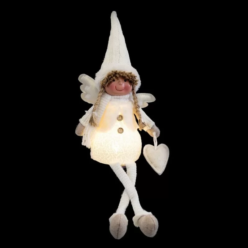 Christmas bauble White Plastic Fabric Angel 16...