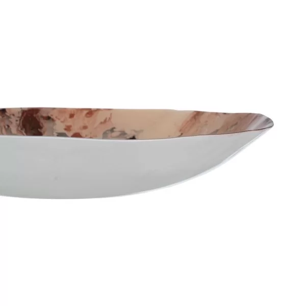 Centerpiece Salmon Crystal 39 x 39 x 6,5 cm