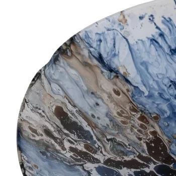 Centerpiece Blue Brown Crystal 39 x 39 x 6,5 cm 2