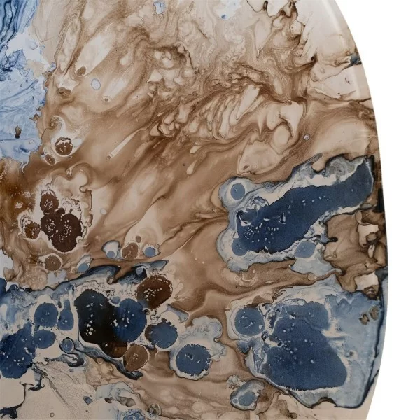 Centerpiece Blue Brown Crystal 39 x 39 x 6,5 cm