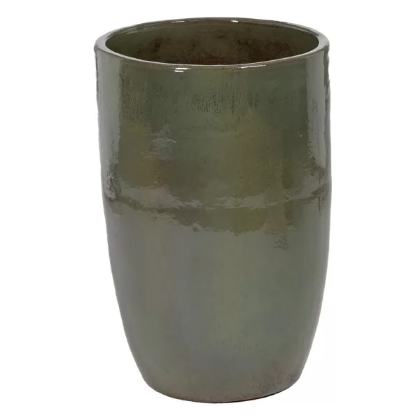 Vase 52 x 52 x 80 cm Green Ceramic (2 Units)