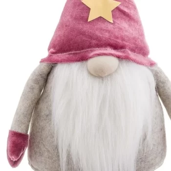 Christmas bauble White Pink Metal Fabric 80 cm 2