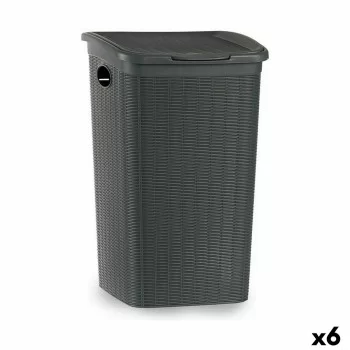 Laundry Basket Stefanplast Elegance Grey Plastic 50 L...