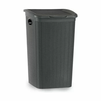 Laundry Basket Stefanplast Elegance Grey Plastic 50 L... 2