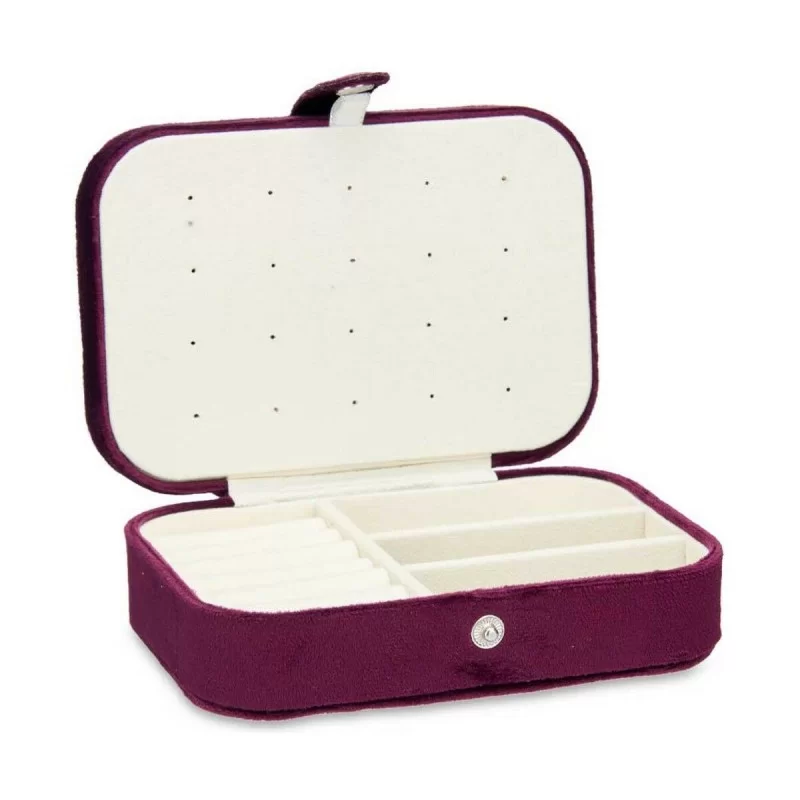 Jewelry box Velvet Burgundy (16,2 x 6 x 11,5...