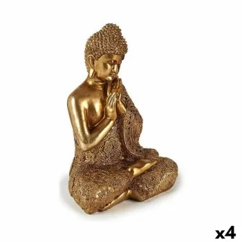 Decorative Figure Buddha Sitting Golden 17 x 33 x 23 cm...