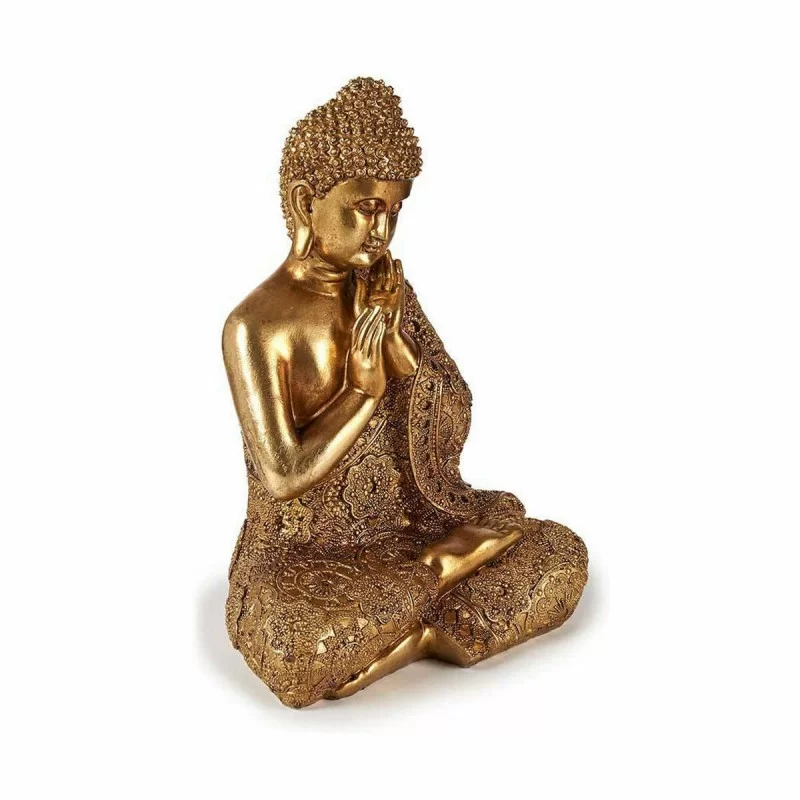 Decorative Figure Buddha Sitting Golden 17 x 33...