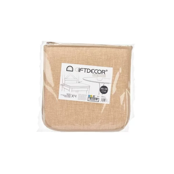 Chair cushion 38 x 2,5 x 38 cm (4 Units)