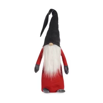 Decorative Figure Gnome Red Grey White Wood Sand 20 x 100...
