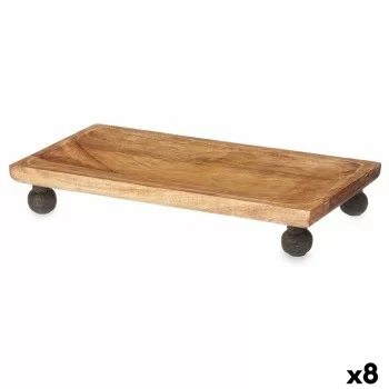 Centerpiece Rectangular Brown Mango wood 40 x 6,5 x 20 cm...