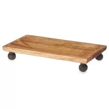 Centerpiece Rectangular Brown Mango wood 40 x 6,5 x 20 cm... 2