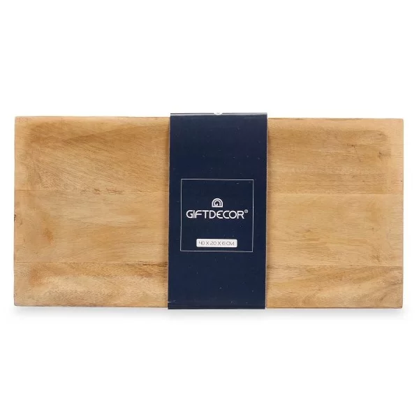 Centerpiece Rectangular Brown Mango wood 40 x 6,5 x 20 cm (8 Units)