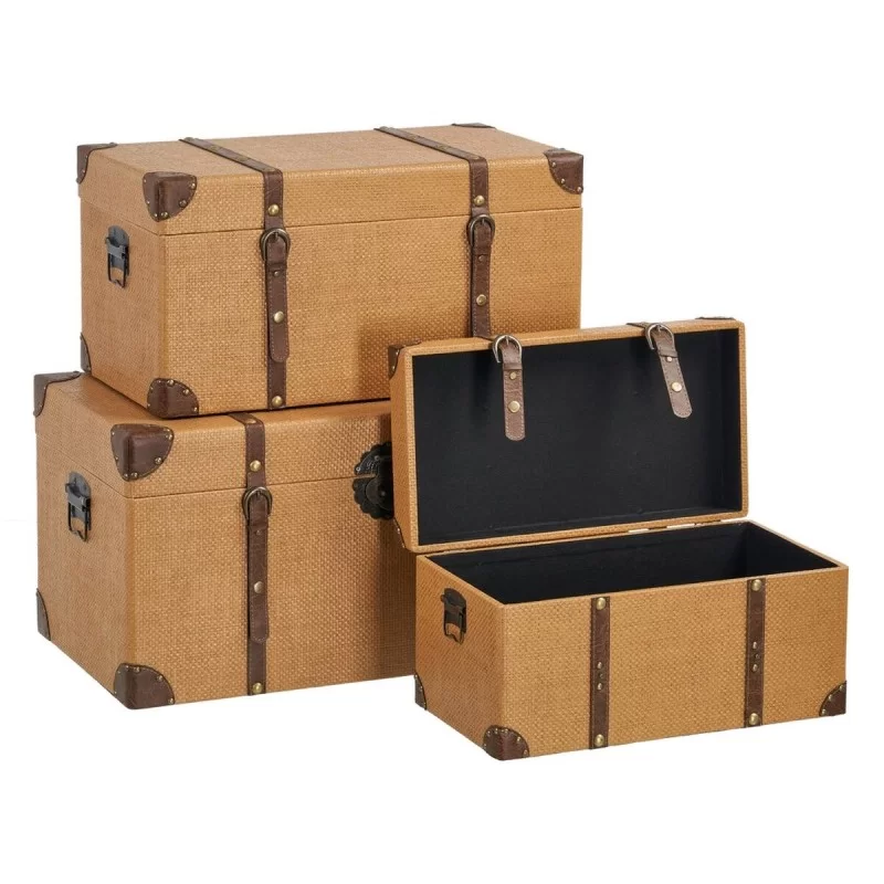 Set of Chests 70 x 38 x 35 cm Rattan DMF (3...
