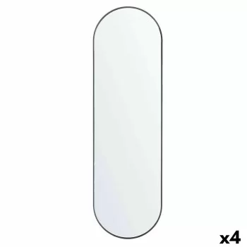 Mirror Set Oval Black polypropylene 30 x 101 x 3 cm (4...