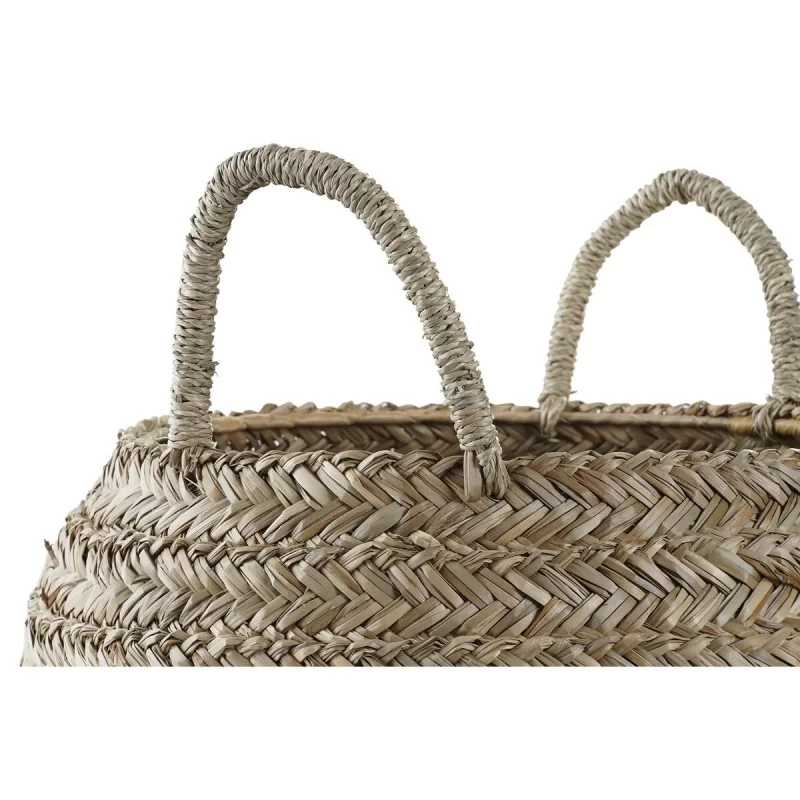 Decorative basket DKD Home Decor Natural...