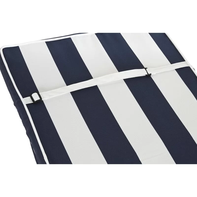 Cushion DKD Home Decor White Navy Blue Stripes...
