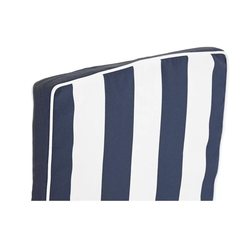 Cushion DKD Home Decor White Navy Blue Stripes...