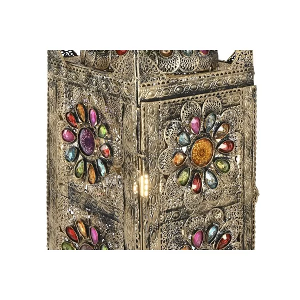 Floor Lamp Home ESPRIT Multicolour Golden Metal 50 W 220 V 24 x 24 x 110 cm