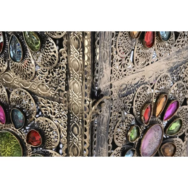 Floor Lamp Home ESPRIT Multicolour Golden Metal 50 W 220 V 24 x 24 x 110 cm