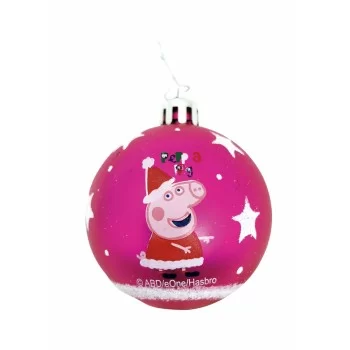 Christmas Bauble Peppa Pig Cosy corner Fuchsia 10Units...